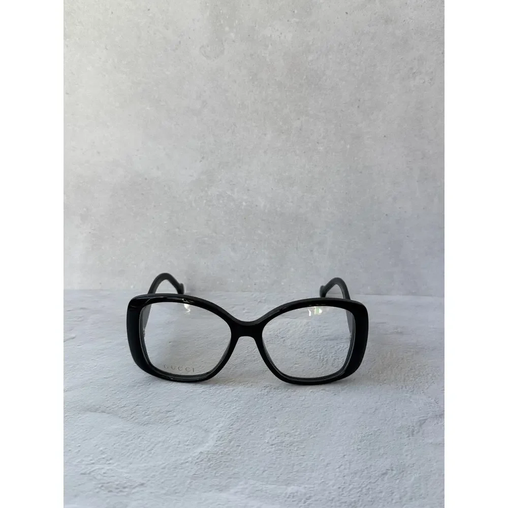 NEW Gucci GG1236O Black Square Eyeglasses Frames